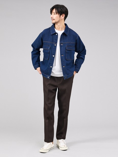 【セットアップ対応】デニムトラッカージャケット