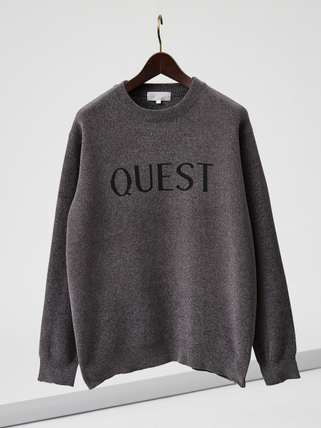 【QUEST / ワンポイントロゴ】モールリンクス ニット【予約】