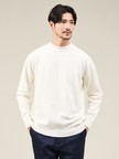 【カシミヤタッチ】ハイゲージ モックネック ニット