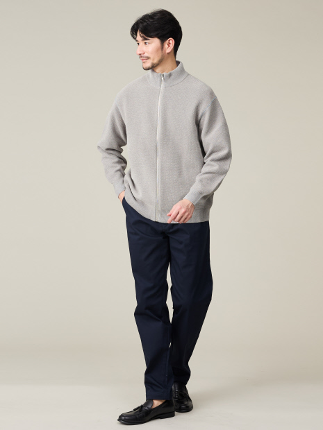 ダブルフェイス カノコ ドライバーズニット