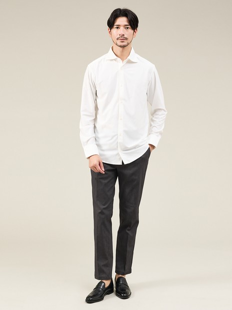 【ハイパーストレッチ】ツイル柄 イージースラックス