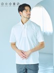 【SMART CLOSET】シルケット天竺 ボタンダウン半袖ポロシャツ / 接触冷感 / 遮熱