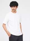 【SMART CLOSET】シルケット天竺 ワイドリブ Tシャツ / 接触冷感 / 遮熱