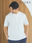 【SMART CLOSET】シルケット天竺 キーヘンリーネック Tシャツ / 接触冷感 / 遮熱