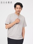 【SMART CLOSET】シルケット天竺 キーヘンリーネック Tシャツ / 接触冷感 / 遮熱