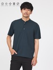 【SMART CLOSET】シルケット天竺 キーヘンリーネック Tシャツ / 接触冷感 / 遮熱