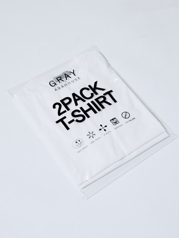 【SMART CLOSET/2枚セット】接触冷感 シルケット天竺 クルーネック パックTシャツ / 自社限定