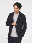 【接触冷感/セットアップ対応】ナイロンジャガード ストレッチ シングルジャケット