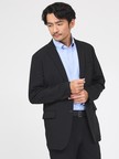 【接触冷感/セットアップ対応】ナイロンジャガード ストレッチ シングルジャケット