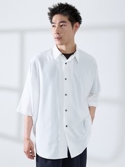 upper hights ワイドドルマンシャツ THE BREEZE シャツ ドルマン ハーフスリーブシャツ｜ABAHOUSE GRAY / アバハウス グレイ