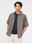 【リネンライク】吸水速乾 半袖シャツ