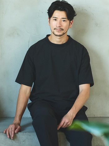 【セットアップ対応】360°ストレッチ リップストップ リラックス Tシャツ/ 吸水速乾 / 遮熱 / UVカット