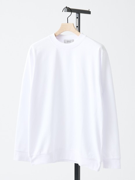 【SMART CLOSET】シルキータッチ モックネック 長袖Tシャツ