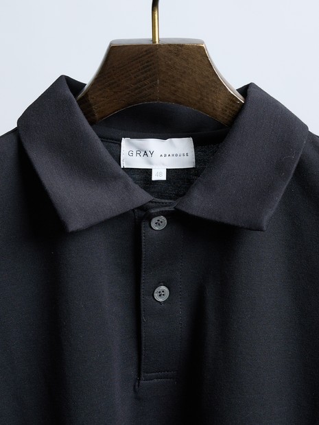 抗菌防臭/UVカット】シルキーポンチ 半袖ポロシャツ｜ABAHOUSE GRAY