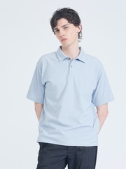 抗菌防臭/UVカット】シルキーポンチ 半袖ポロシャツ｜ABAHOUSE GRAY