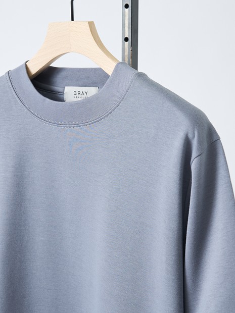SMART CLOSET/WEB限定】シルキータッチ モックネック 半袖Tシャツ