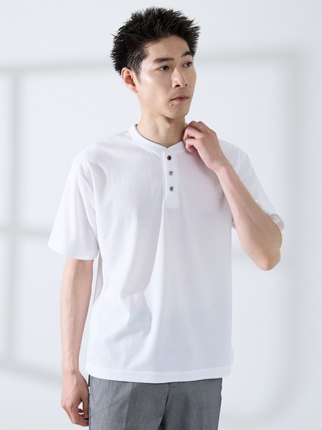 サカリバ レイヤード ヘンリーネック Tシャツ