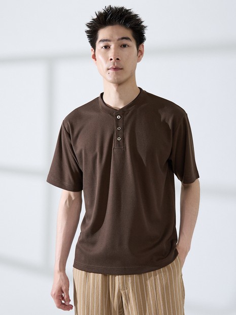 サカリバ レイヤード ヘンリーネック Tシャツ