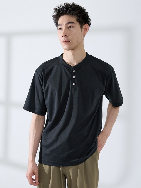 サカリバ レイヤード ヘンリーネック Tシャツ