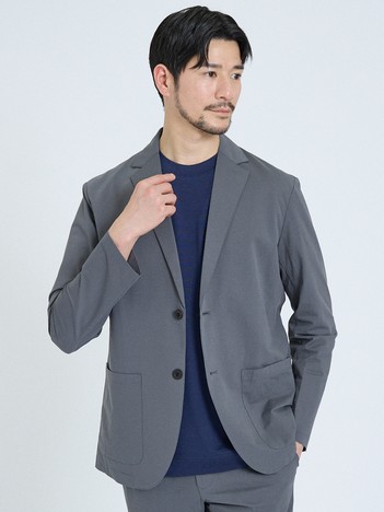 【SMART CLOSET】接触冷感 カットメッシュ ジャケット / セットアップ対応