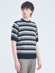 ブークレー マルチボーダー ニットTシャツ