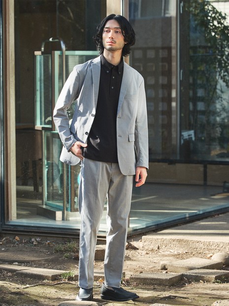 ABAHOUSE GRAY - 【上下2点SET】COOL DRY TOUCH セットアップ/スーツ ジャケット＆スラックス【予約】