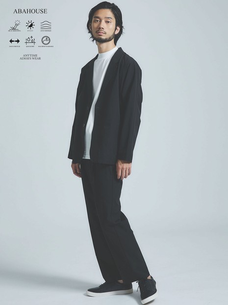 【上下2点セット/WEB限定】360°ストレッチ リップストップ リラックス セットアップ/ 吸水速乾 / 遮熱 / UVカット