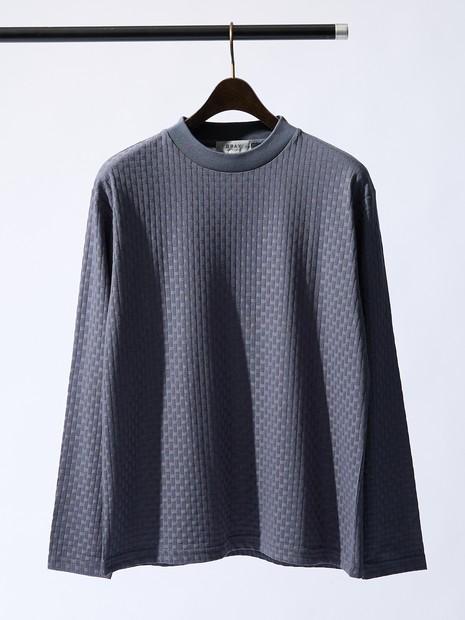 【チェック柄】リンクス ブロック 長袖 Tシャツ
