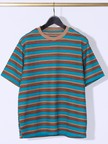 メランジボーダー 半袖Tシャツ