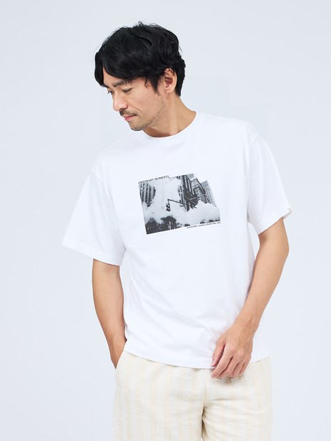 【THE CITY】プリント 半袖Tシャツ