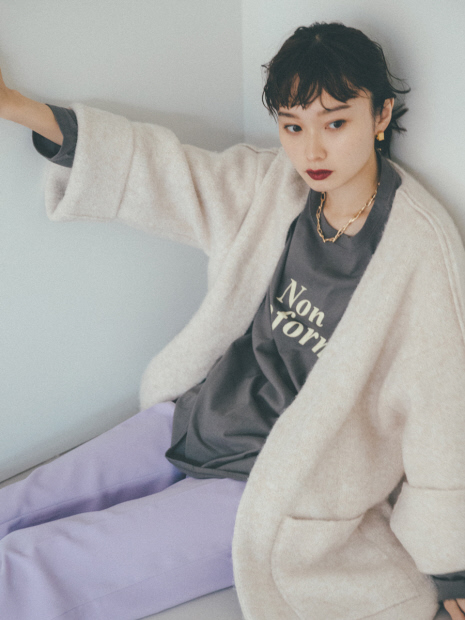 【展開店舗限定】ボリュームニットコート
