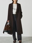 【ロングセラー】ベルト付きロングコート