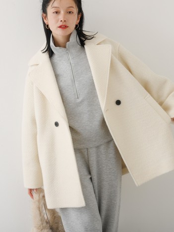 【ロングセラー】ダブルハーフピーコート
