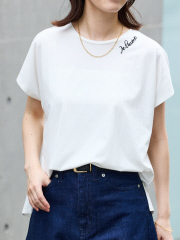 刺繍ロゴTシャツ