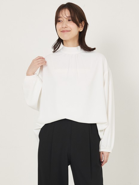 ボウタイ2WAYブラウス