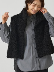 ファーショートベスト｜abahouse mavie / アバハウス マヴィ