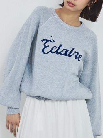 【新色追加】ロゴジャガードニット