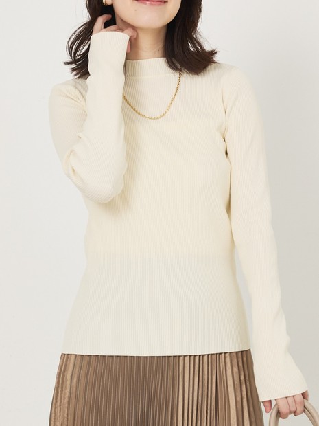 プチハイネックリブプルオーバー｜abahouse mavie / アバハウス