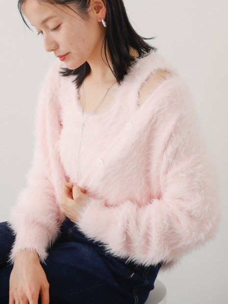 アバハウス マヴィ（abahouse mavie）/【２点セット】シャギーニットアンサンブル 2点セット】シャギーニットアンサンブル｜abahouse mavie