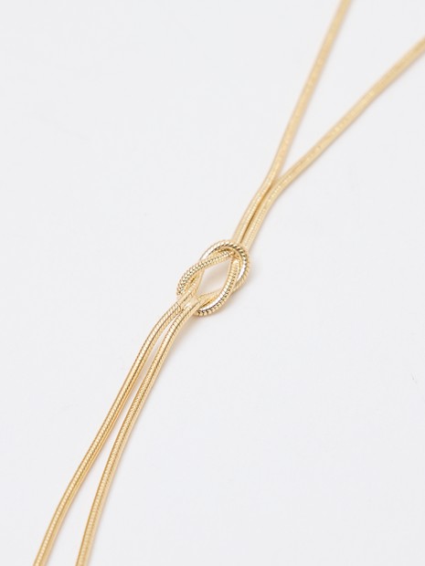 ノットロングネックレス