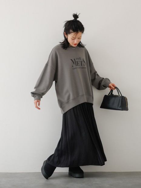 ヴィンテージサテンギャザースカート