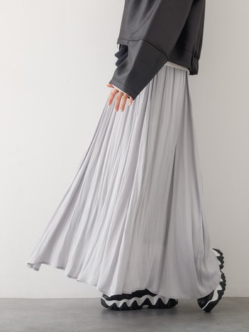 ヴィンテージサテンギャザースカート