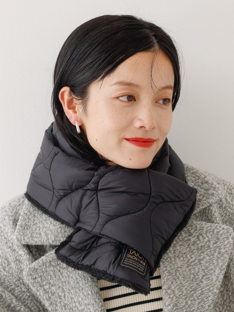 【TAION】 リバーシブルダウンスカーフ