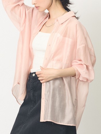 【着回し自由自在】シアーシャツ