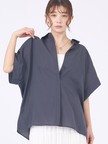 【着痩せシルエット】フレンチスリーブシャツ
