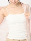 【カップ付き / 取り外し可能】ダブルストラップキャミソール