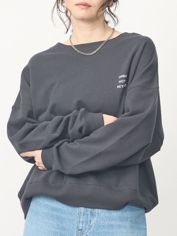 【軽やか素材】ロゴスウェット
