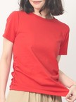【ウエスト細見え】サイドギャザーTシャツ