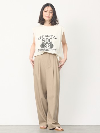 【ヴィンテージ風】ピグメントロゴノースリーブ