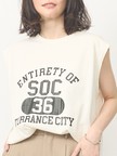 【ヴィンテージ風】ピグメントロゴノースリーブ